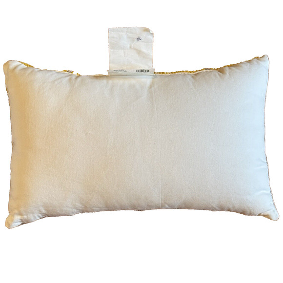 Project 62 Tufted Geometric Lumbar Throw Pillow 13" x 20" Cream Yellow Taupe - Picture 3 of 5